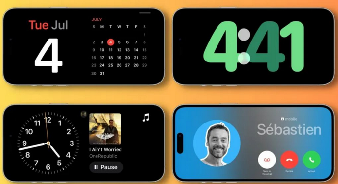 成华苹果手机维修分享iOS17横屏充电待机显示有什么好处 