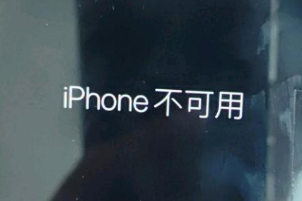 成华苹果服务网点分享锁屏界面显示“iPhone 不可用”如何解决 