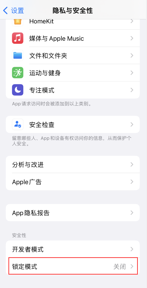 成华苹果手机维修分享iOS 16 “锁定模式”是什么 